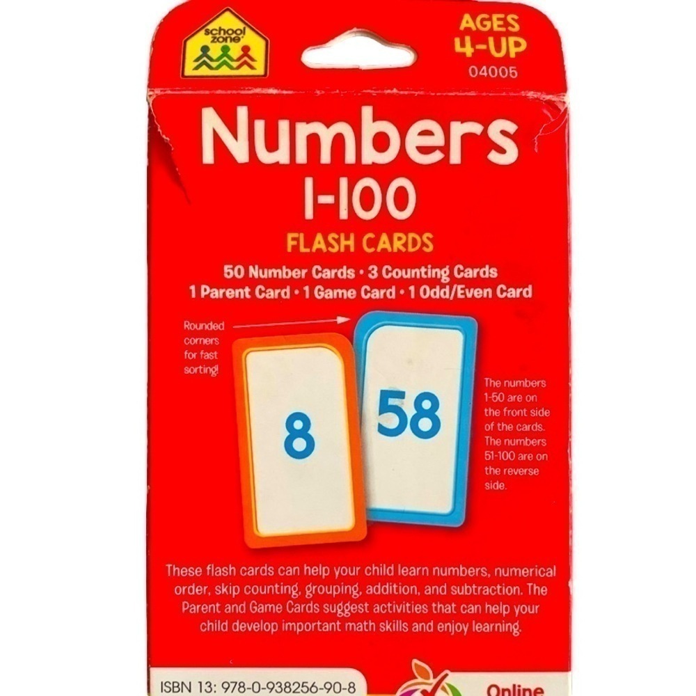 School Zone Alphabet & Numbers Flashcards - Picture 3 of 4